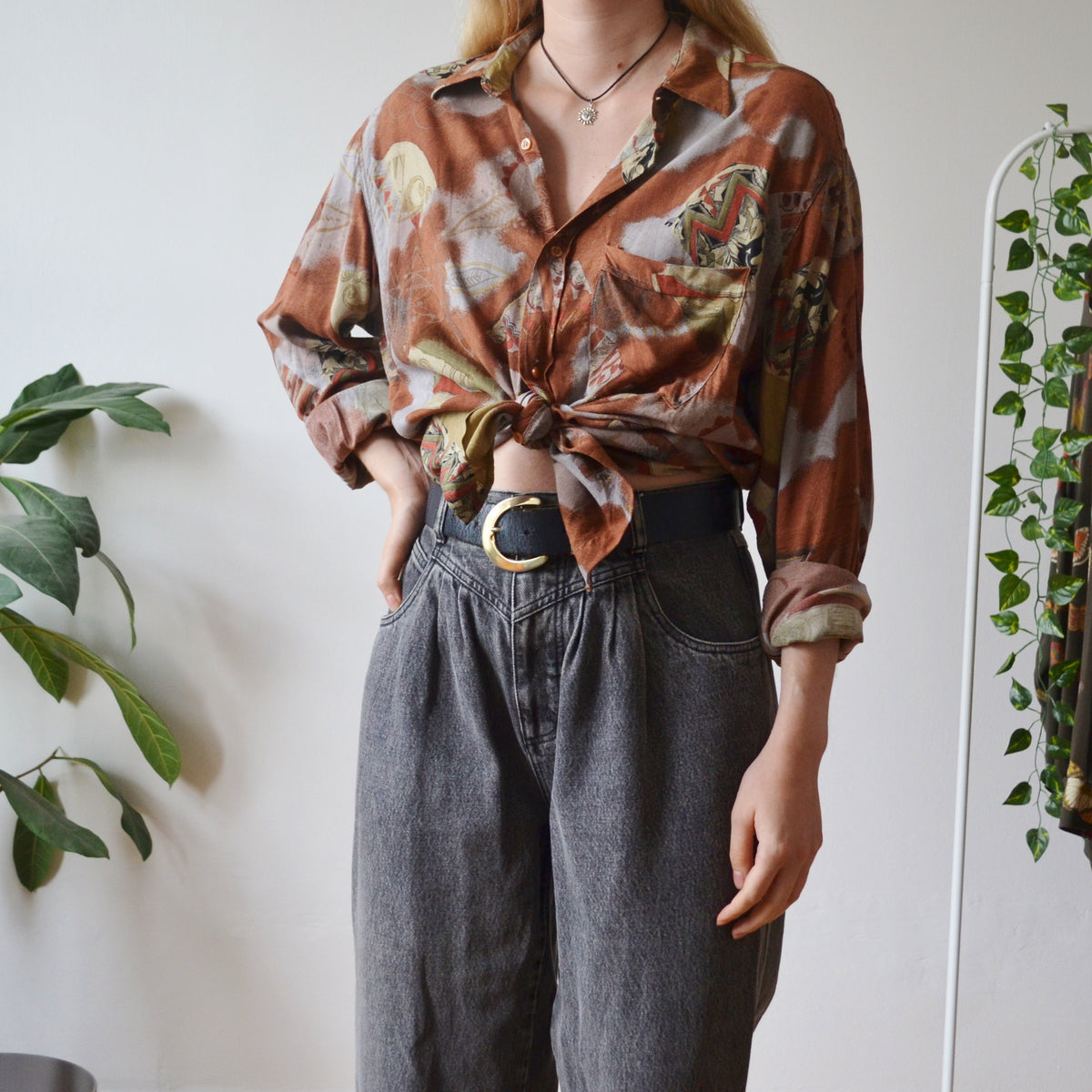 Vintage Abstract Shirt XL