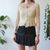 Vintage Mesh Button Up Top M