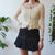 Vintage Mesh Button Up Top M