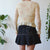 Vintage Mesh Button Up Top M