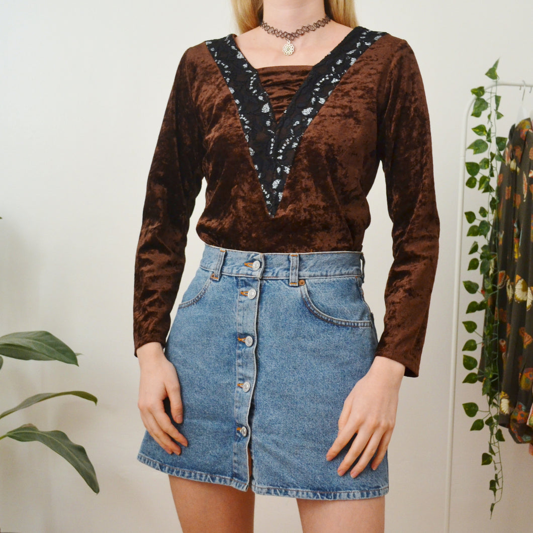 Velvet top M