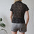Vintage Floral Mesh Blouse M
