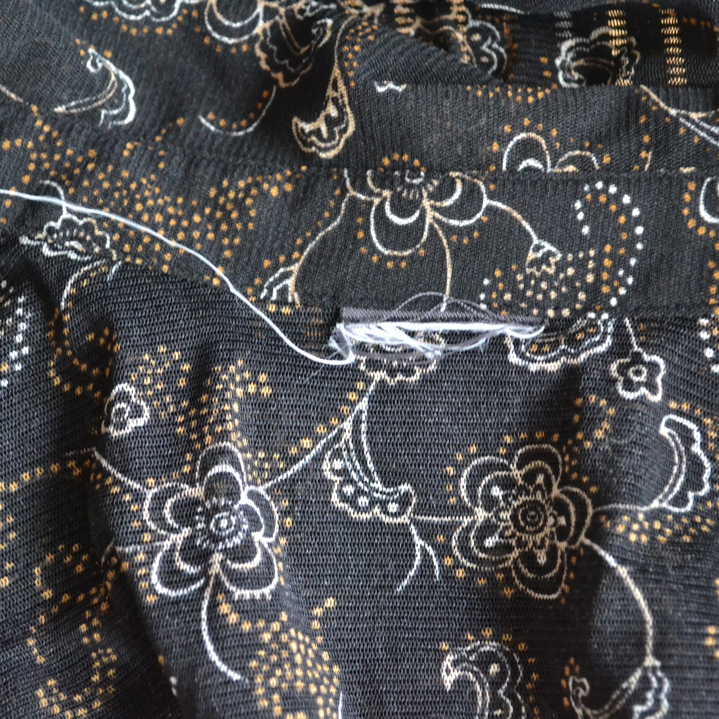 Vintage Floral Mesh Blouse M