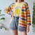 Stripe cardigan L
