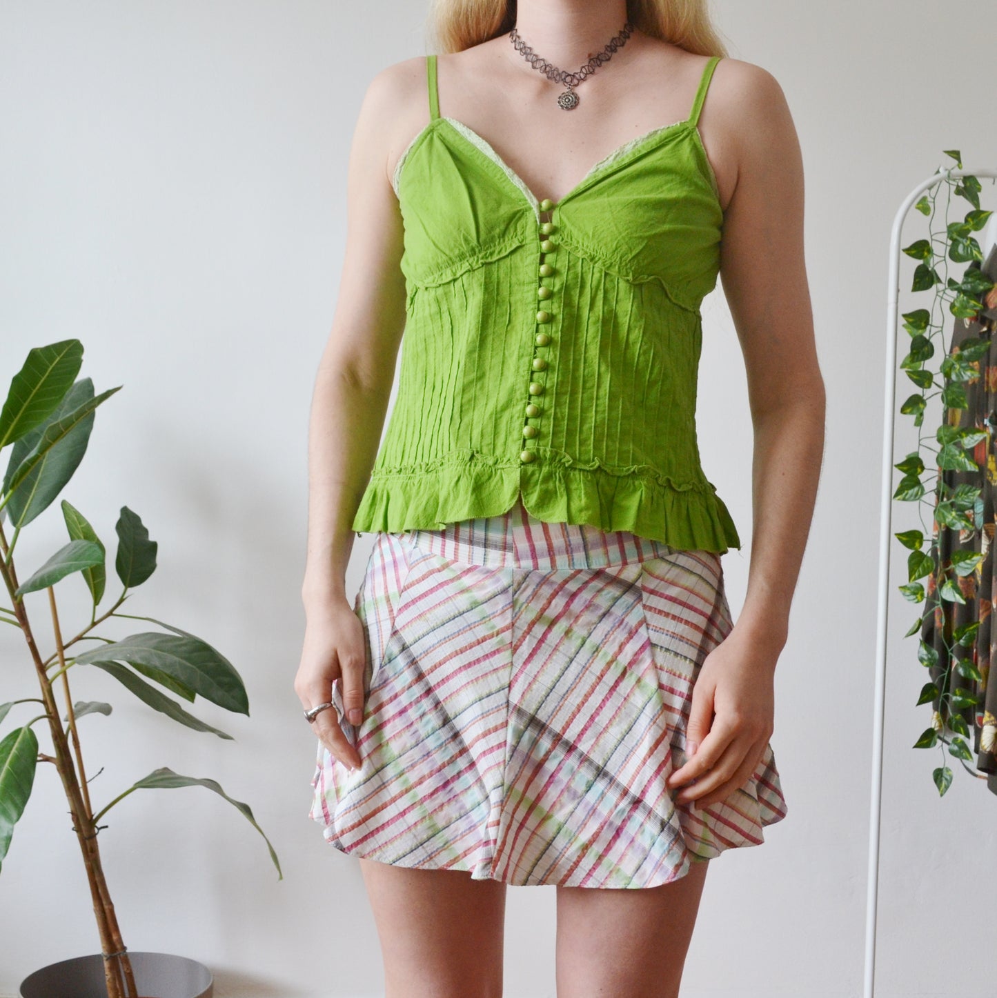Vintage Plaid Skirt