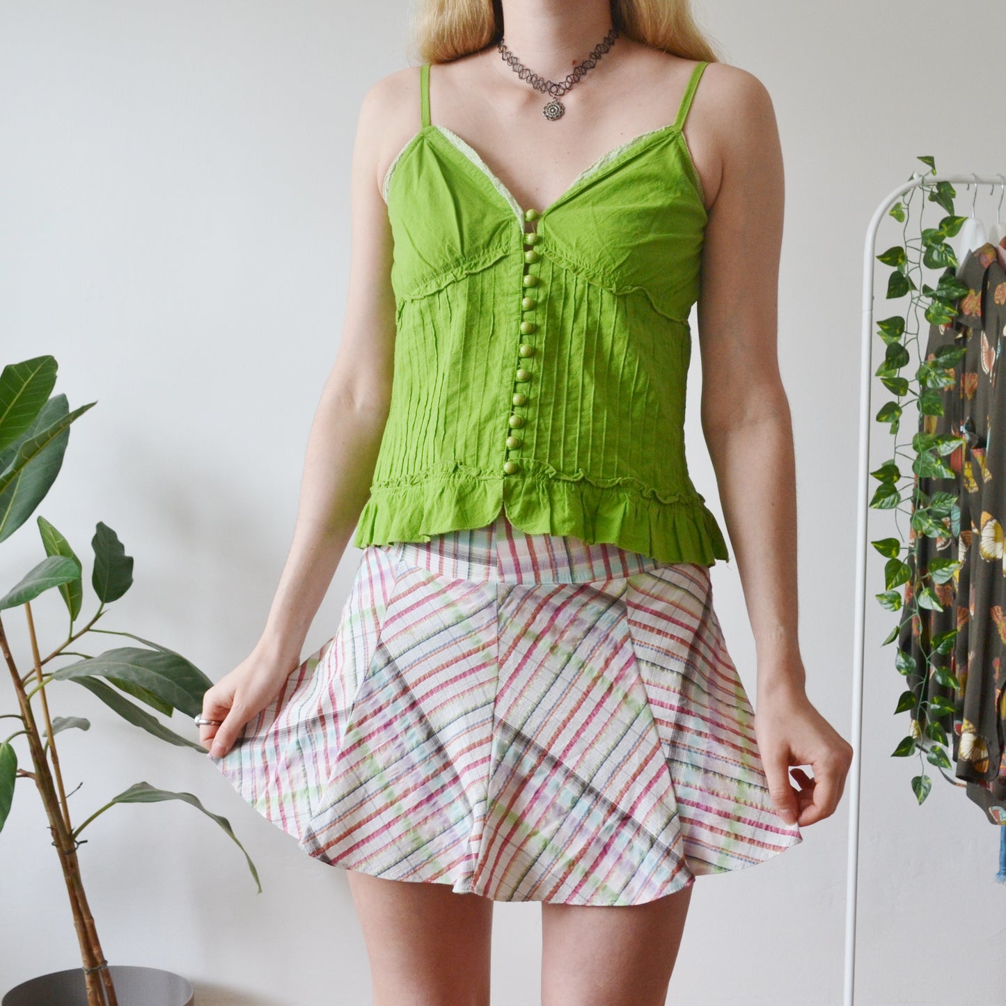 Vintage Plaid Skirt