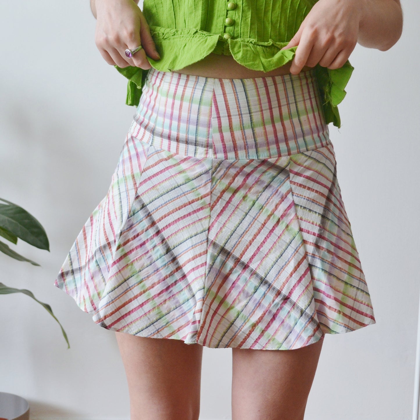 Vintage Plaid Skirt
