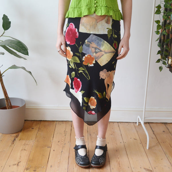 Vintage Graphic Skirt S