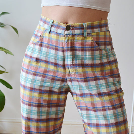 Plaid trousers uk 10