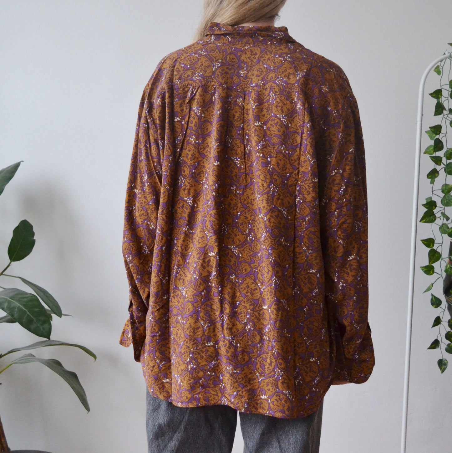 Vintage Patterned Shirt XL