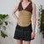 Vintage Contrast Top S