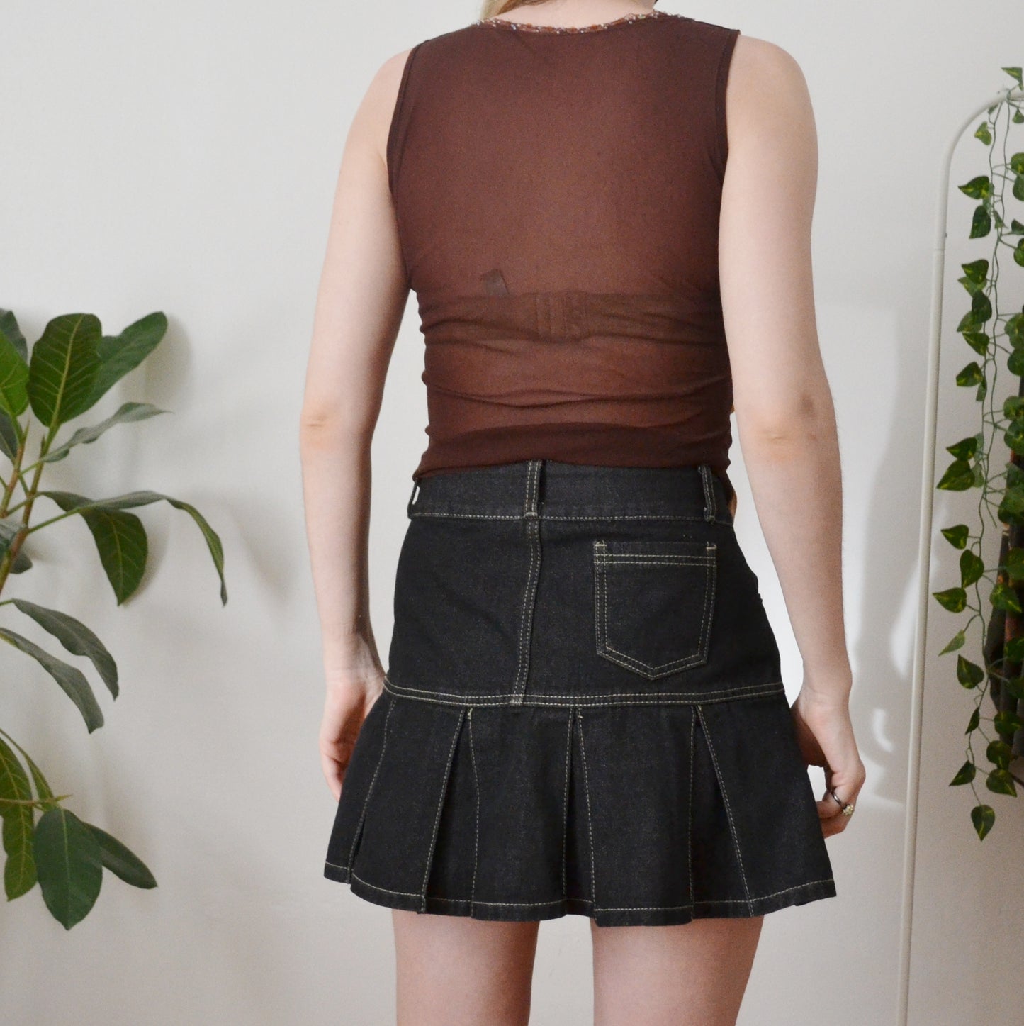 Vintage Contrast Top S