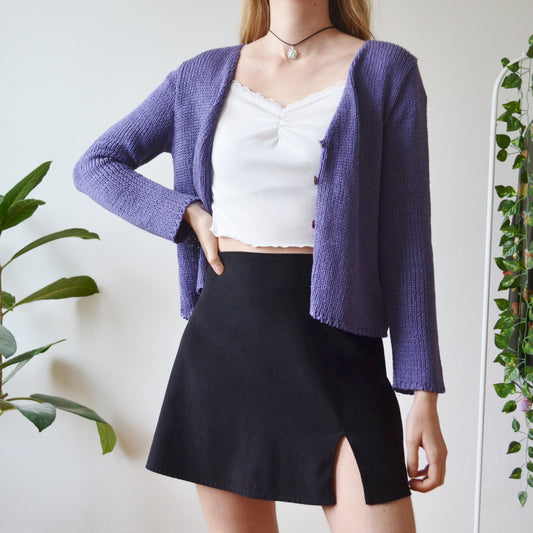 Purple cardi M