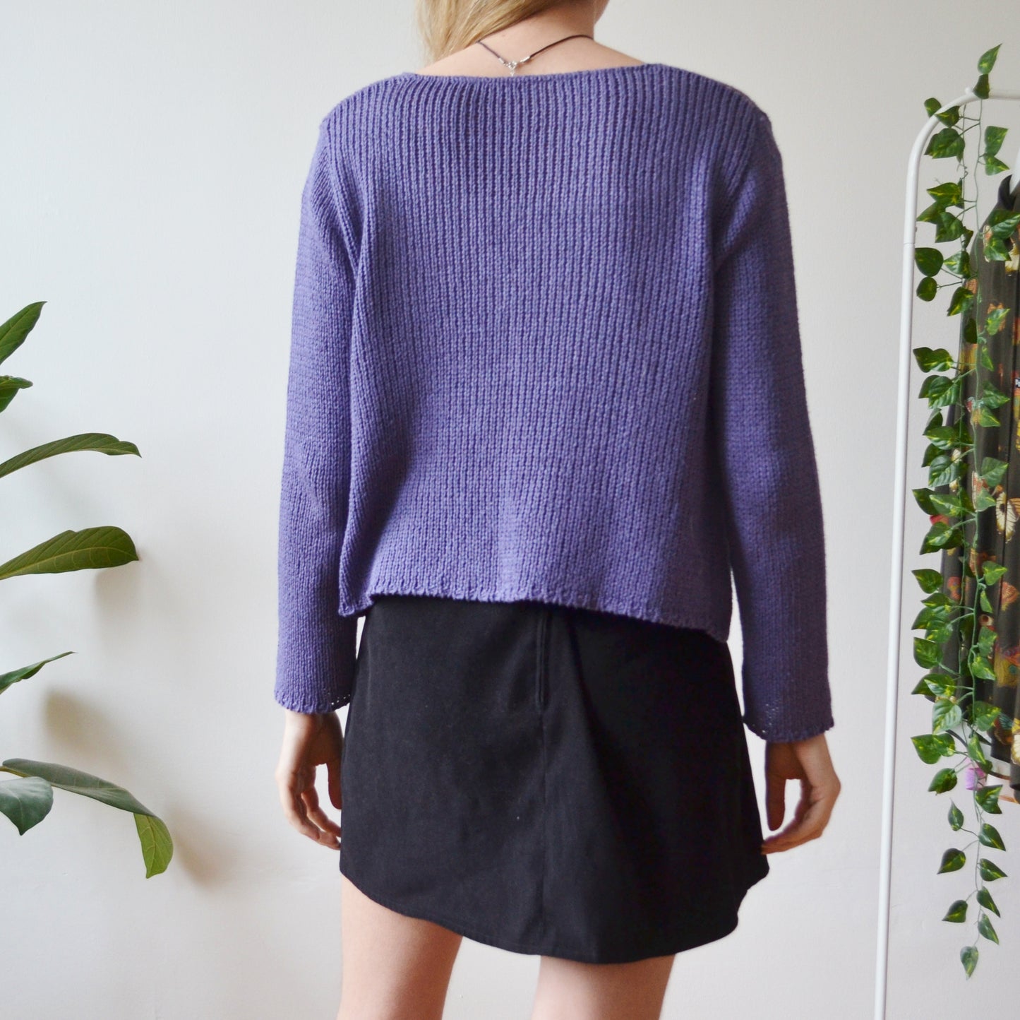Purple cardi M