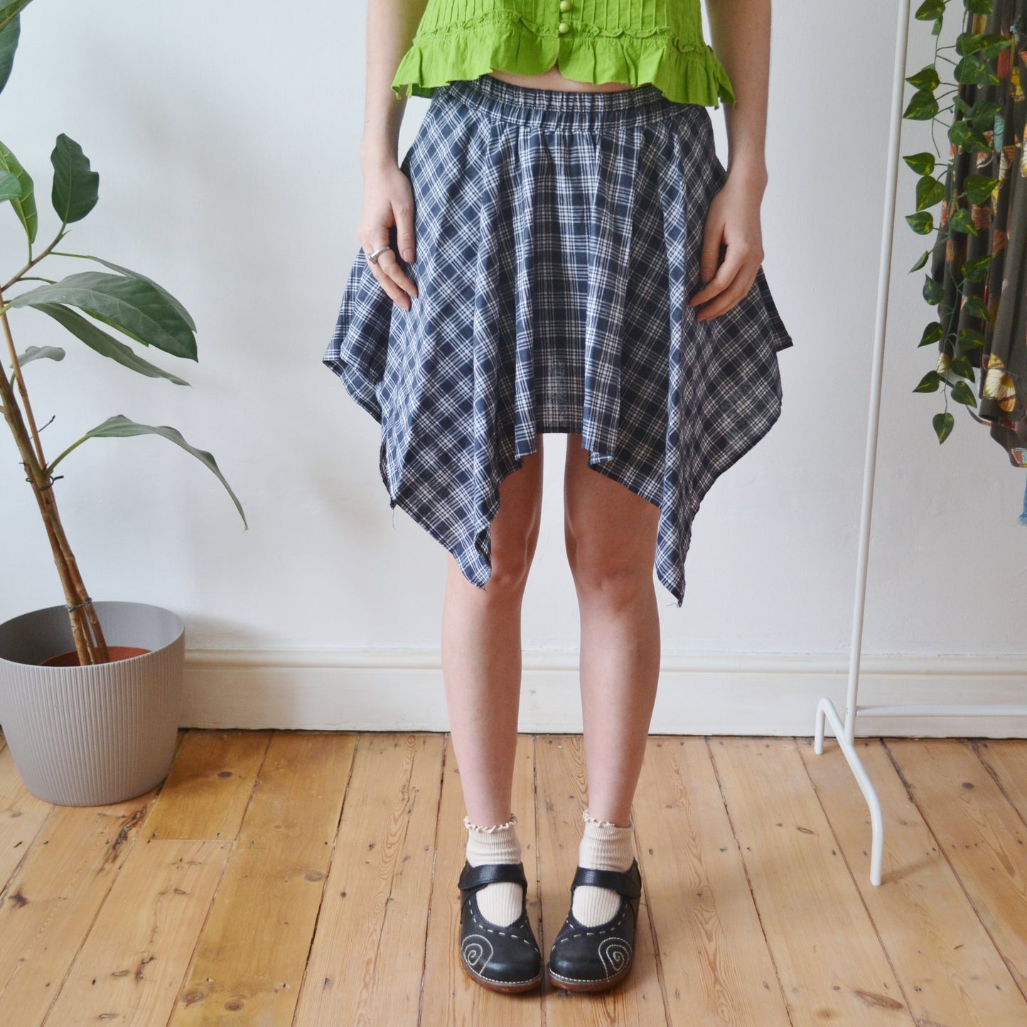 Vintage Plaid Skirt S
