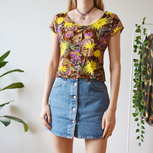 Flower t shirt M