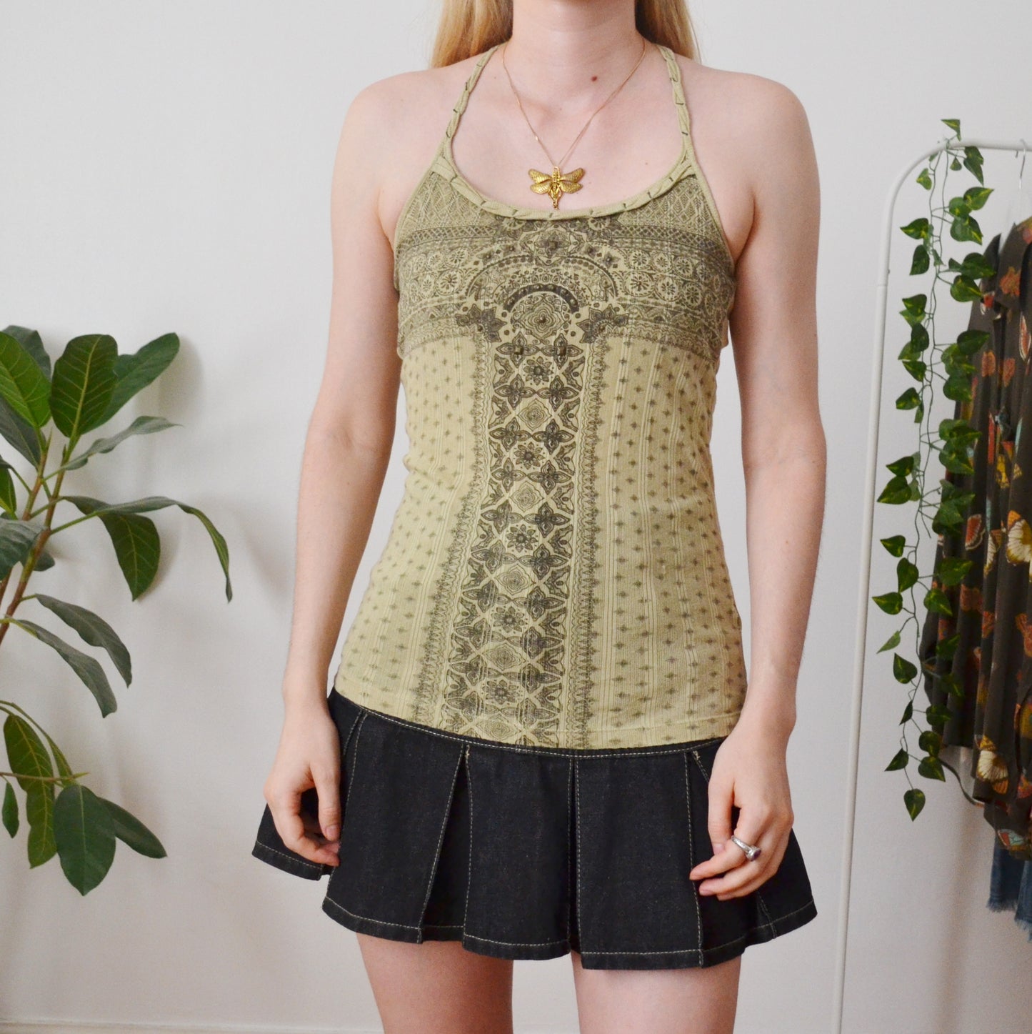 Y2K Boho Top M