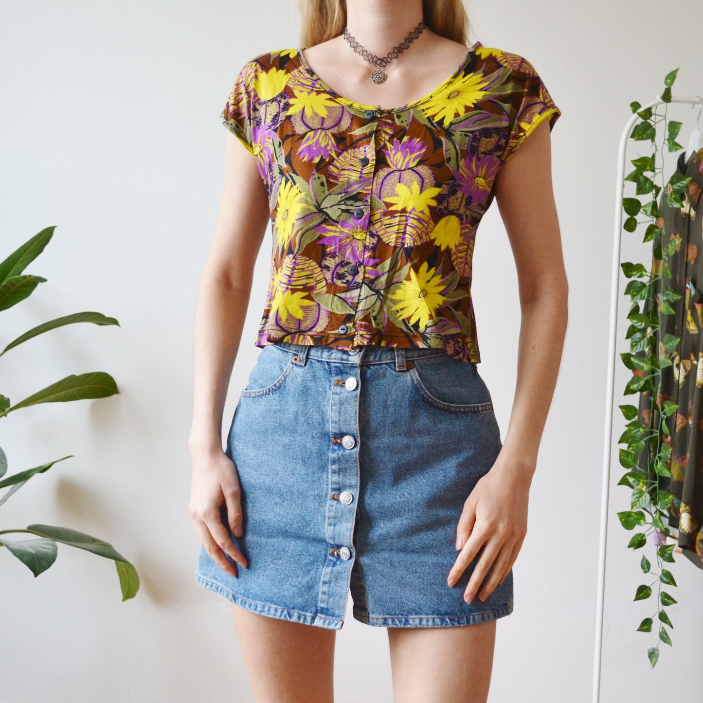 Flower t shirt M