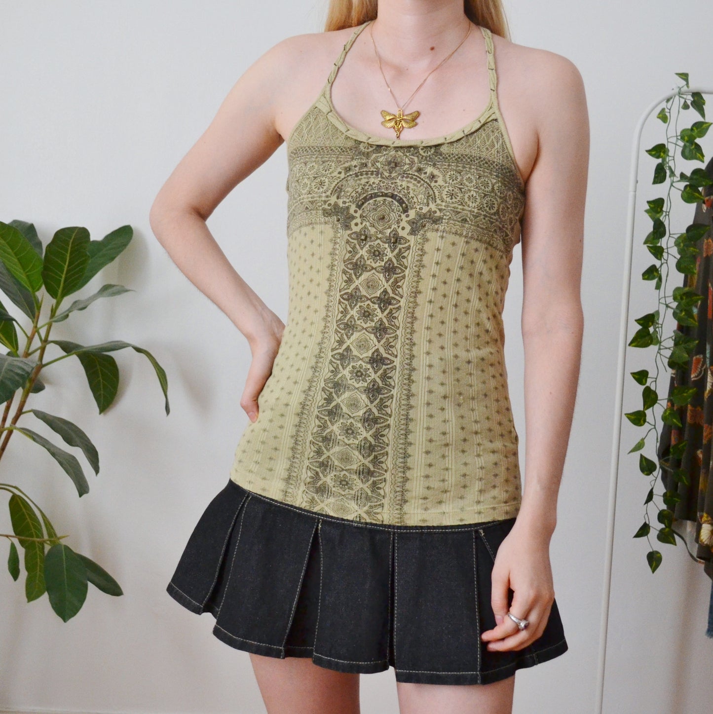 Y2K Boho Top M