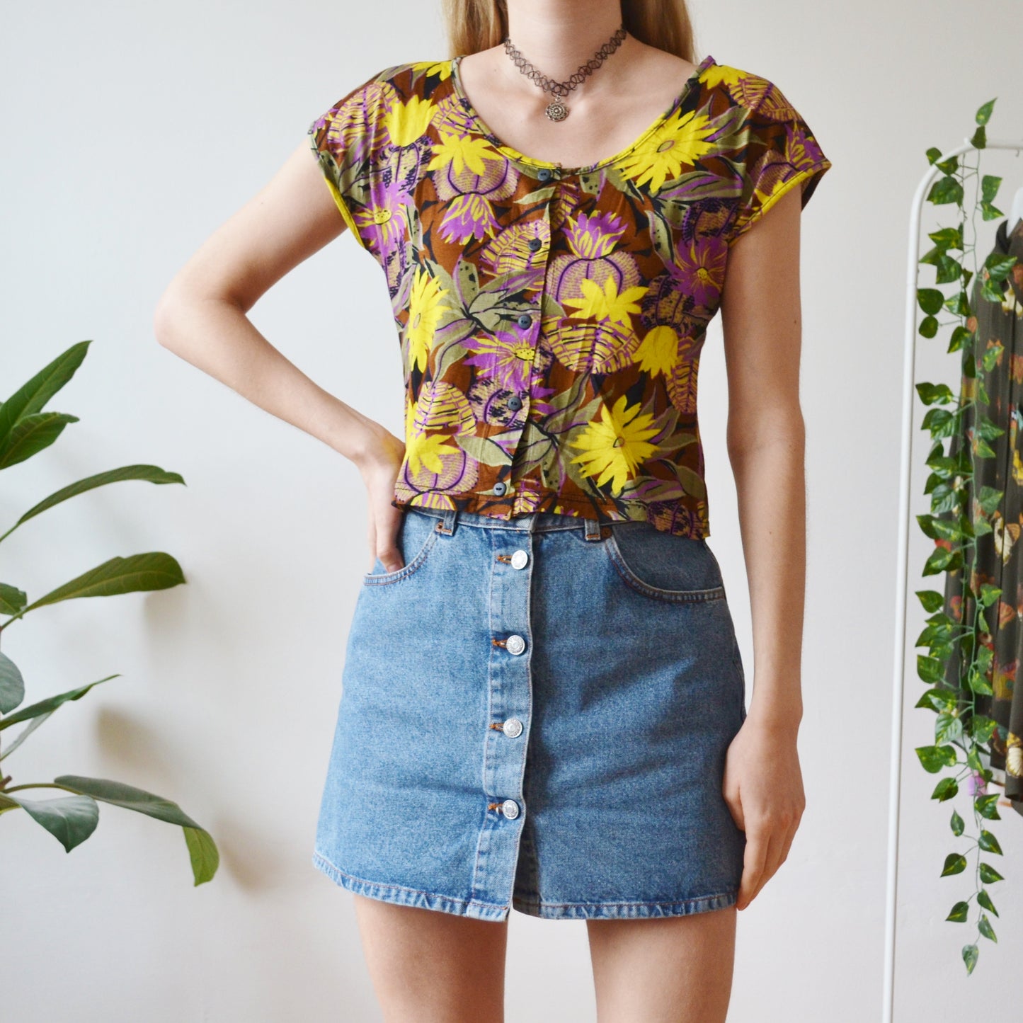 Flower t shirt M