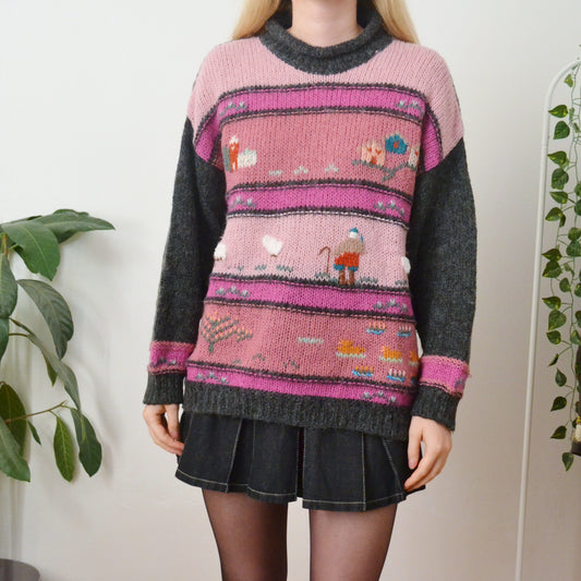 Vintage Sheep Jumper L