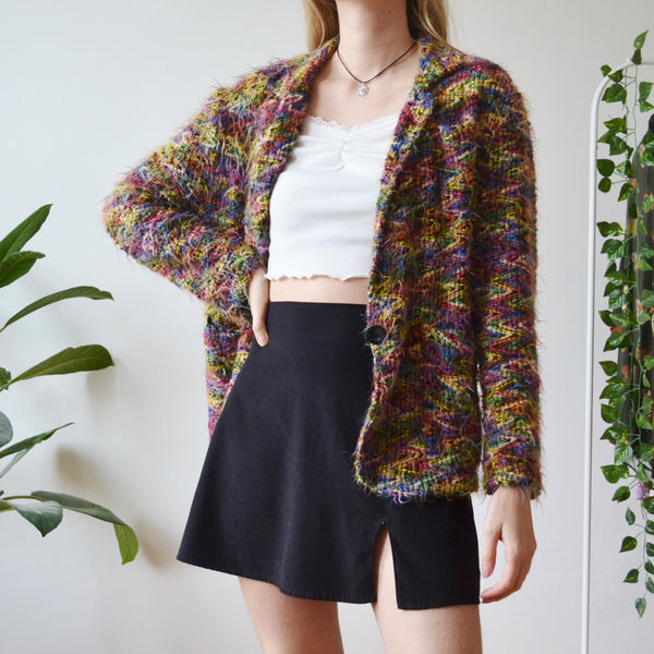 Fluffy cardigan M