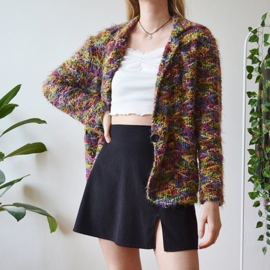 Fluffy cardigan M