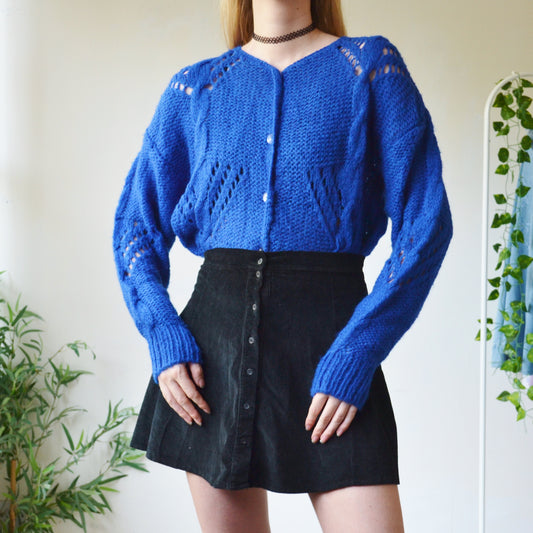 Blue cardigan M
