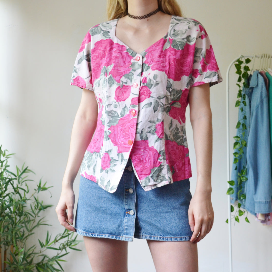 Flower blouse M