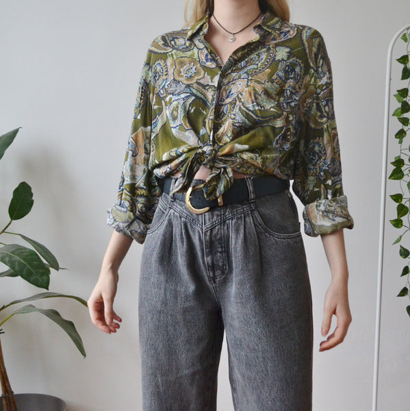 Vintage Paisley Shirt L
