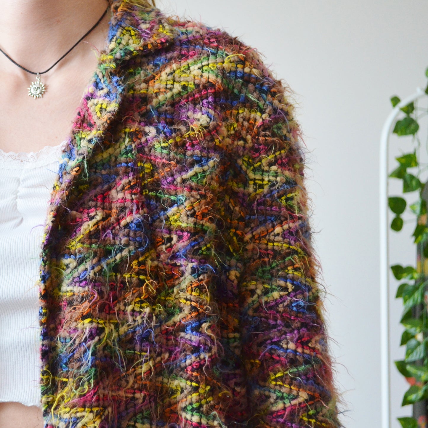 Fluffy cardigan M