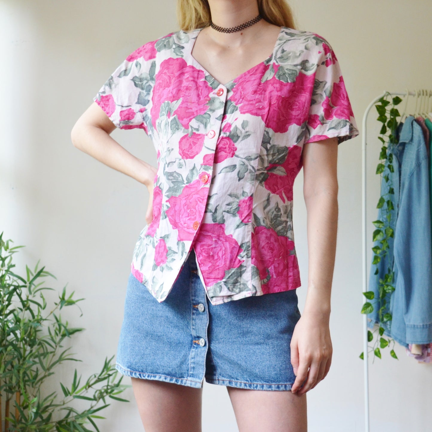 Flower blouse M