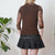 Vintage Paisley Mesh Top M