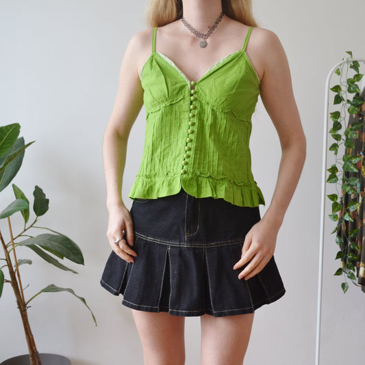 Vintage Green Cami Top S