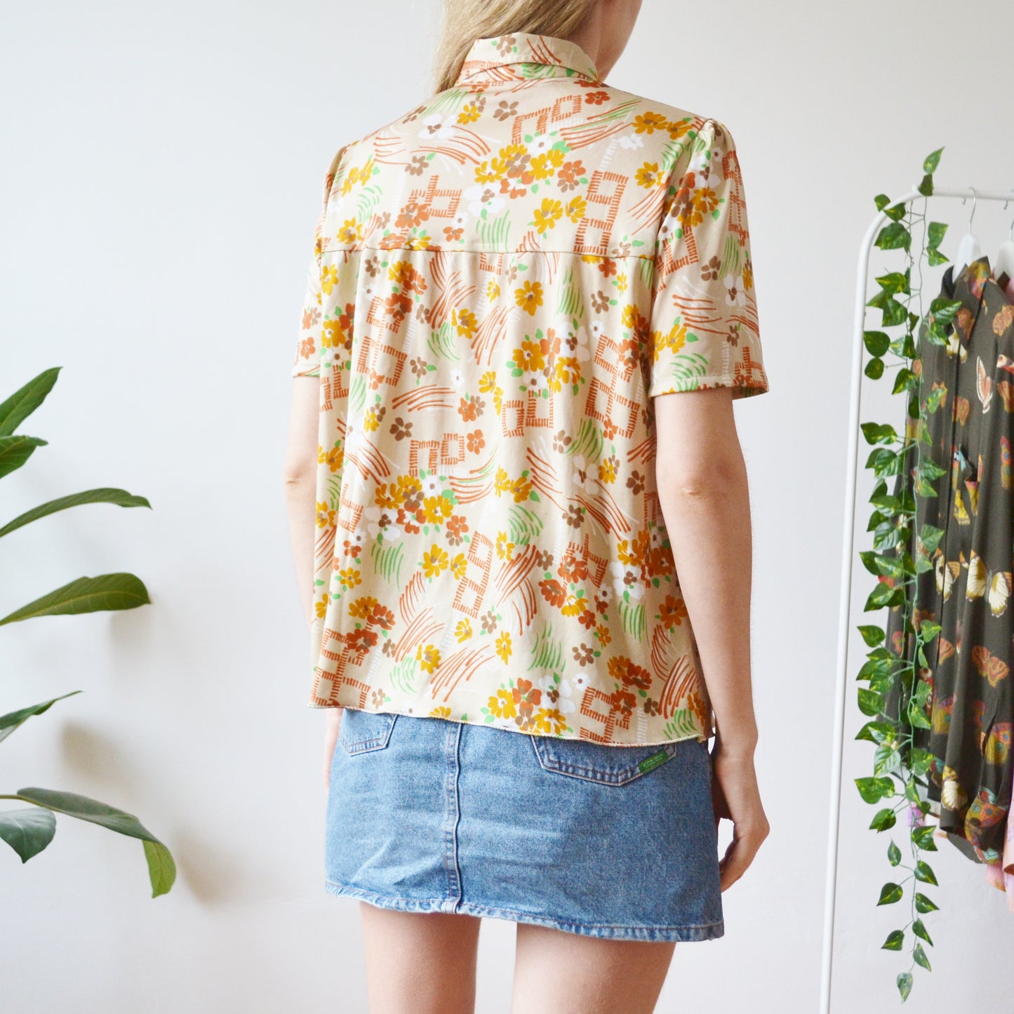70s blouse M