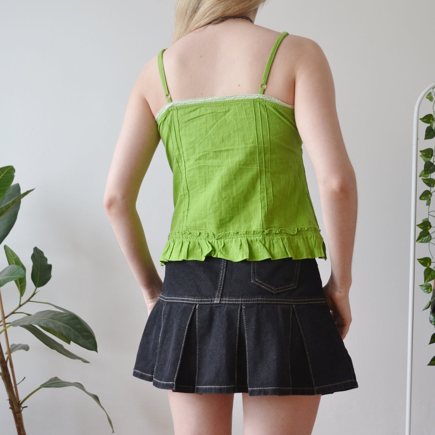 Vintage Green Cami Top S