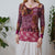 Vintage Y2K Layered Mesh Top M
