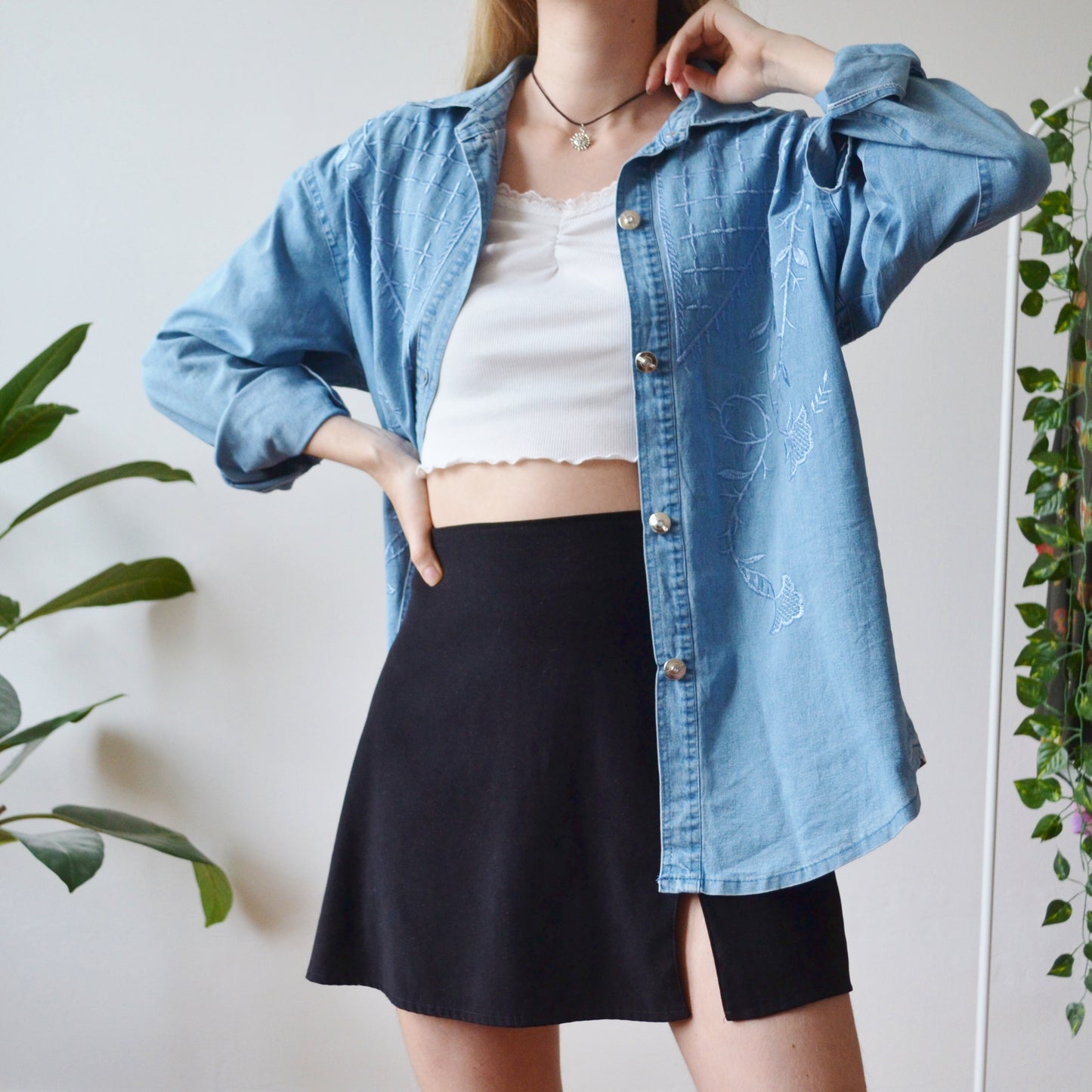 Denim shirt L