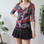 Vintage Abstract Mesh Top M
