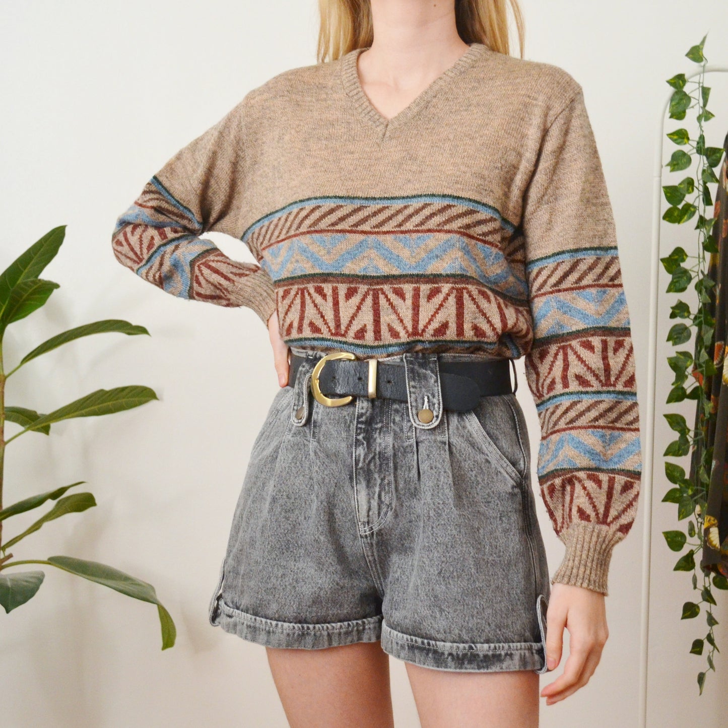 V neck jumper S