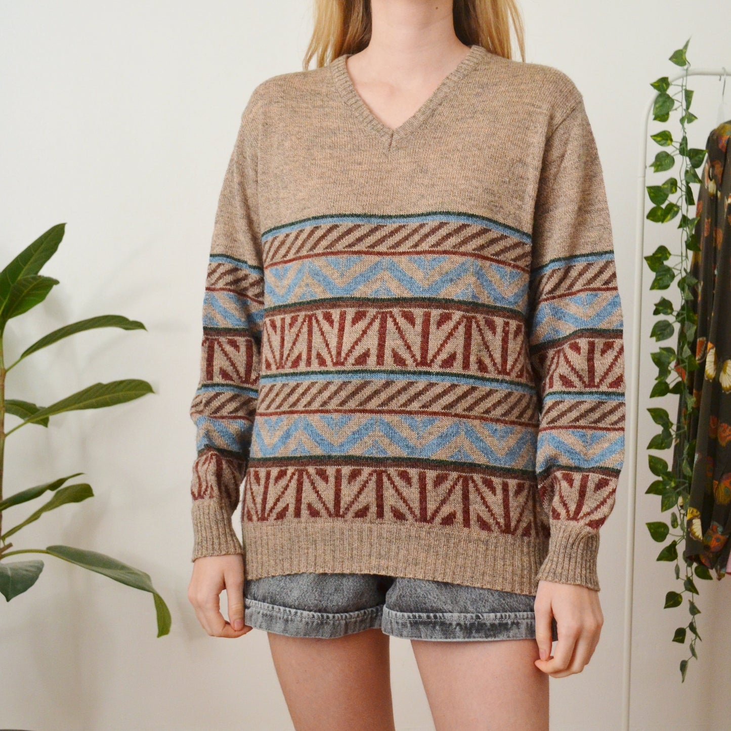 V neck jumper S
