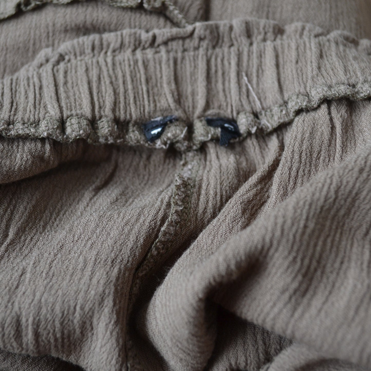 Vintage Khaki Tiered Skirt XL