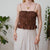 Vintage Y2K Brown Top S