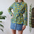 Geometric 70s blouse M