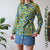 Geometric 70s blouse M