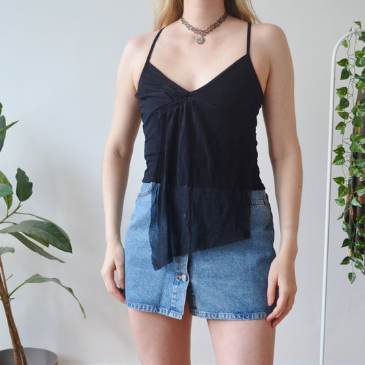 Vintage Black Cami Top S