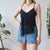 Vintage Black Cami Top S