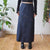 Denim maxi skirt