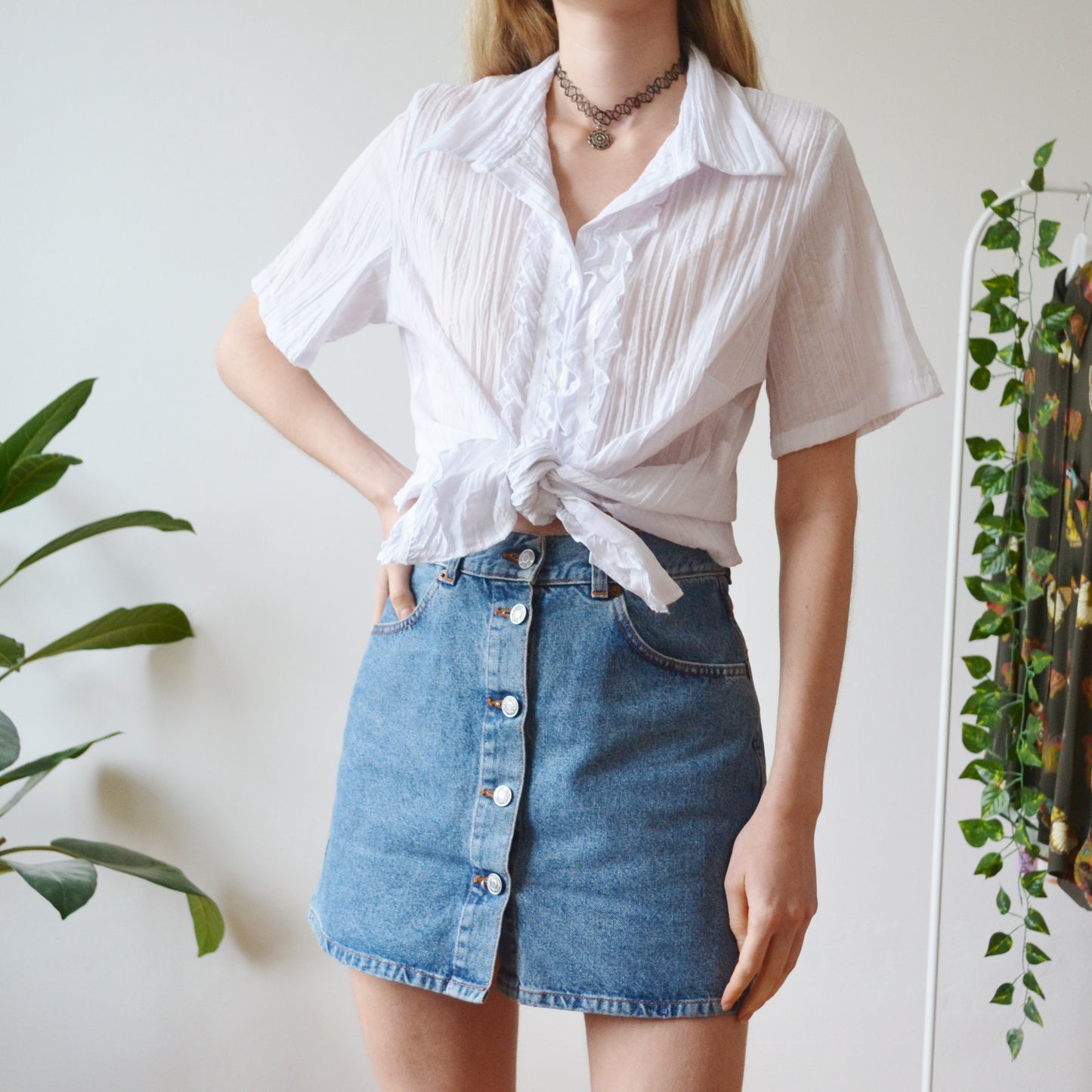 White blouse XL