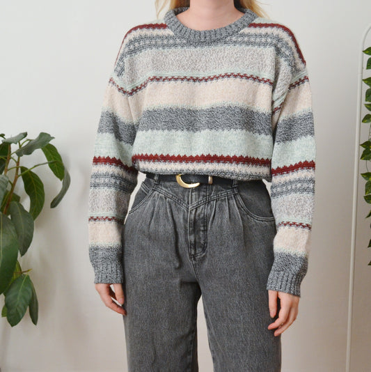 Vintage Stripe Jumper L